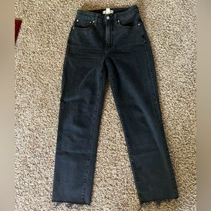 Madewell Curvy Perfect Black Jean